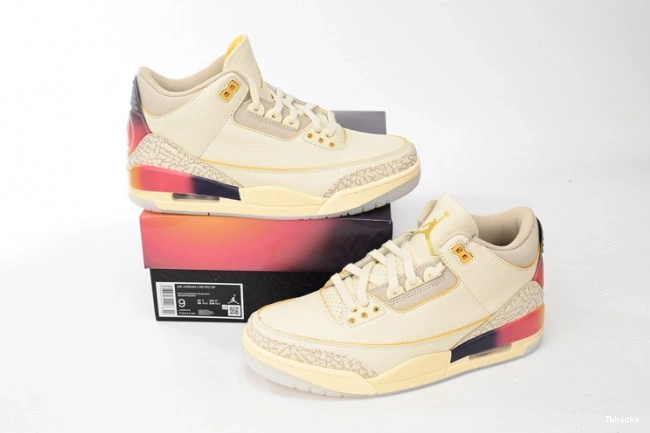 Rep TBK J Air Jordan 3 x Medellin FN0344-901 Sunset Balvin 0804